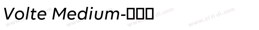 Volte Medium字体转换